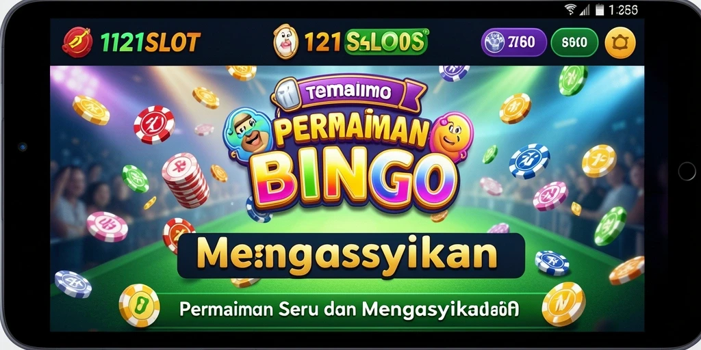 Tampilan seru gameplay Bingo di 1121SLOT.