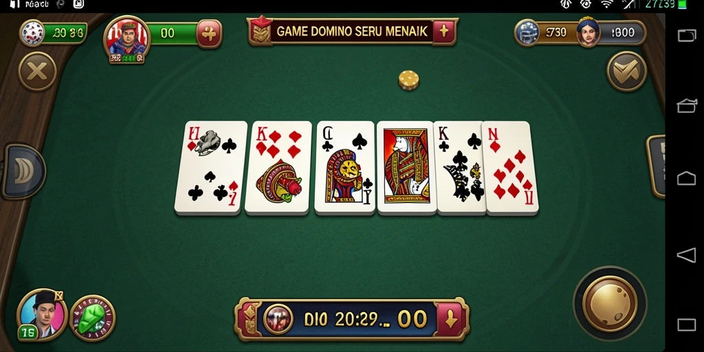 Tampilan menarik gameplay Domino yang mengasyikkan.