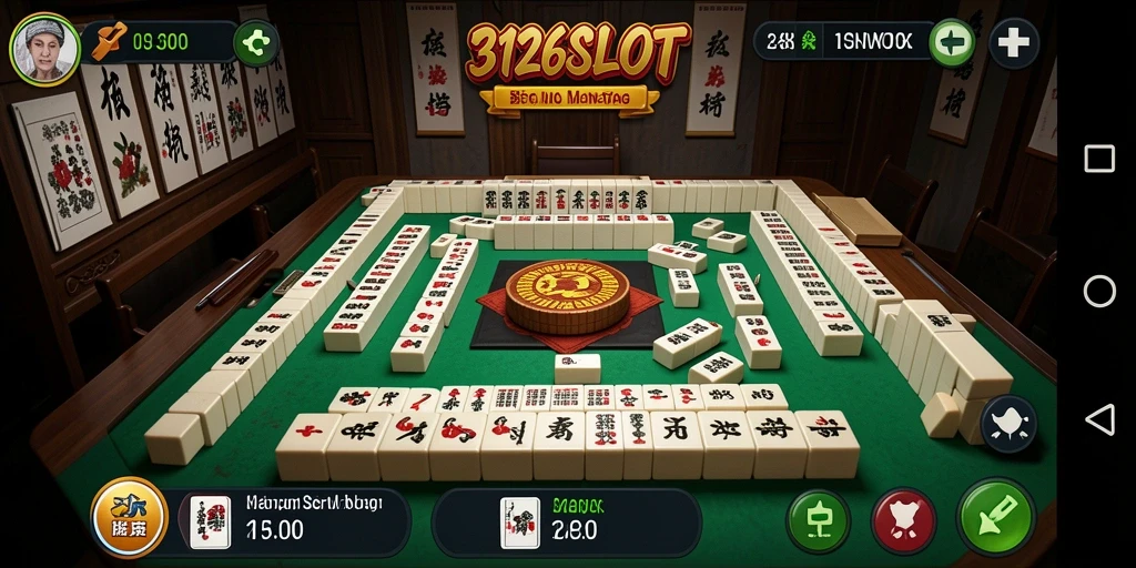 Tampilan gameplay Mahjong yang seru di 3126SLOT.