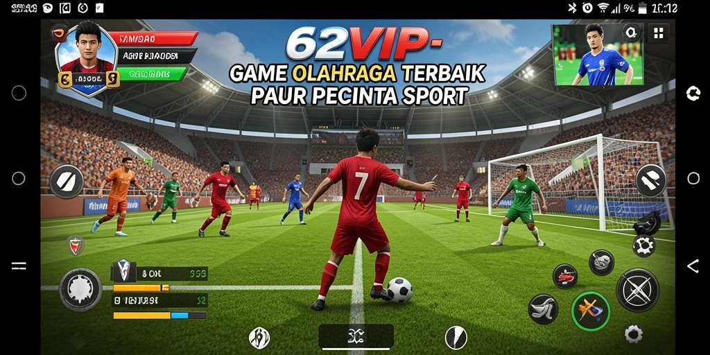 Tampilan gameplay menarik dalam 62VIP yang menggambarkan aktivitas olahraga seru.