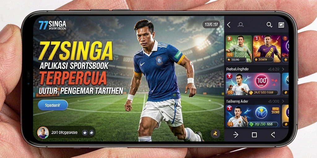 Tampilan antarmuka 77SINGA yang menawan saat bermain sportsbook.