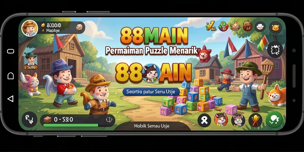 Gameplay 88MAIN yang seru dan menantang dalam puzzle.