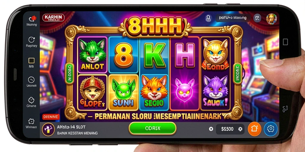 Tampilan gameplay 8HHH yang menegangkan dan penuh warna.