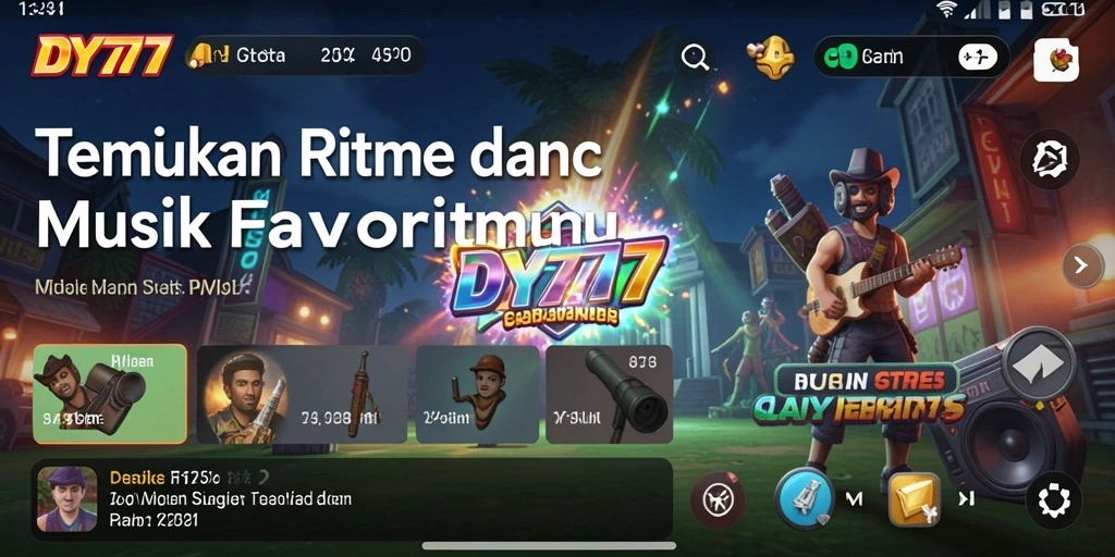 Gameplay DY777 yang seru dan menarik dengan koleksi lagu-lagu terbaik.