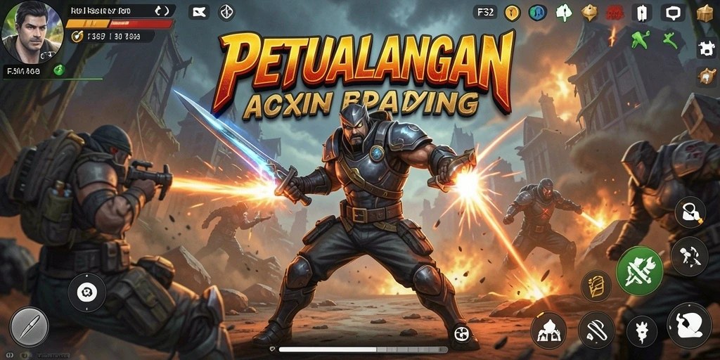 Tangkapan layar gameplay menampilkan aksi pertempuran yang mendebarkan dalam F32.