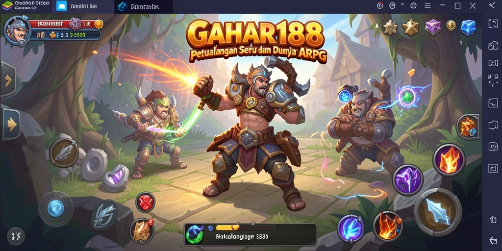 Tampilan gameplay epik dari GAHAR188 dengan pertarungan yang mendebarkan.