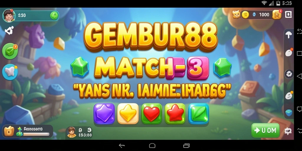 Tangkapan layar utama dari gameplay seru GEMBUR88.