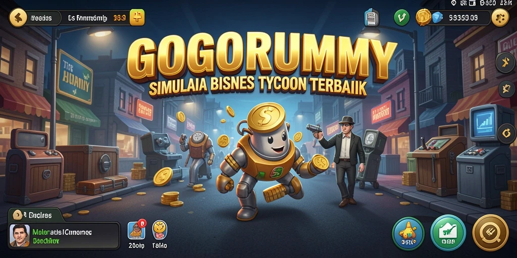 Tampilan gameplay yang menarik dalam <strong>GOGORUMMY</strong>, menunjukkan aktivitas bisnis yang dinamis.