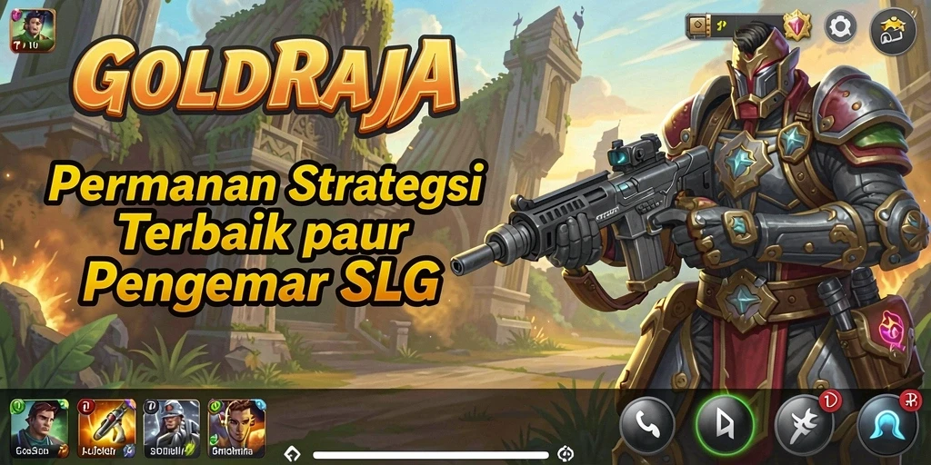 Tangkapan layar gameplay menegangkan di <strong>GOLDRAJA</strong> menunjukkan strategi yang mendalam.
