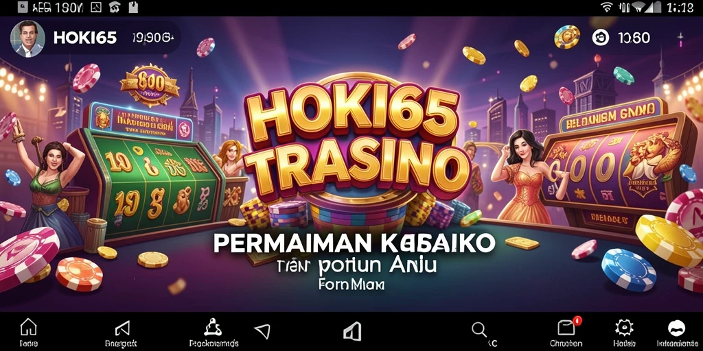 Gameplay menarik HOKI65 menampilkan berbagai permainan Kasino yang seru.
