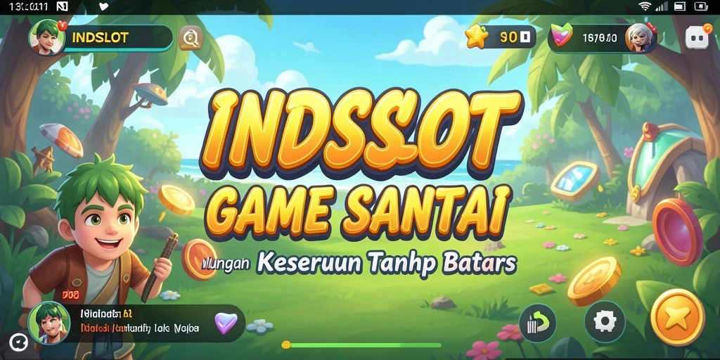 Tampilan gameplay INDSLOT yang penuh warna dan interaktif.