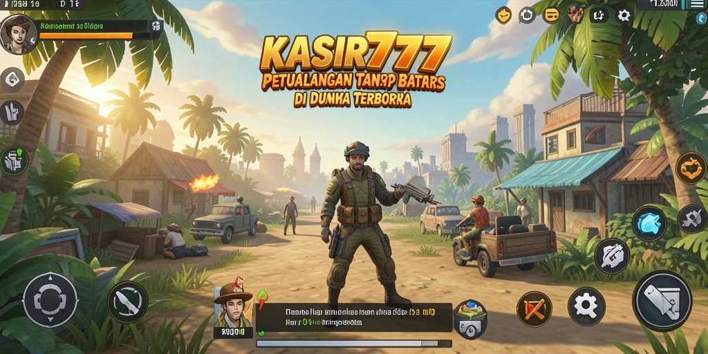 Tampilan gameplay menakjubkan KASIR777 di dunia terbuka.