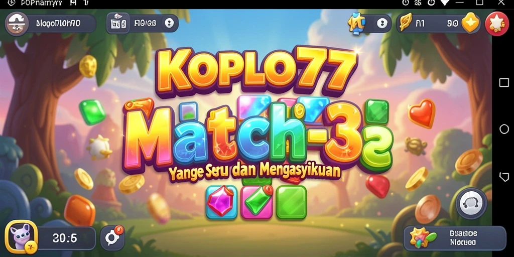 Tampilan gameplay KOPLO77 yang menarik dan berwarna-warni.
