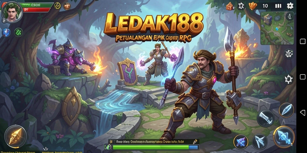 Tampilan gameplay menakjubkan dari LEDAK188 dengan teknik bertarung yang seru.
