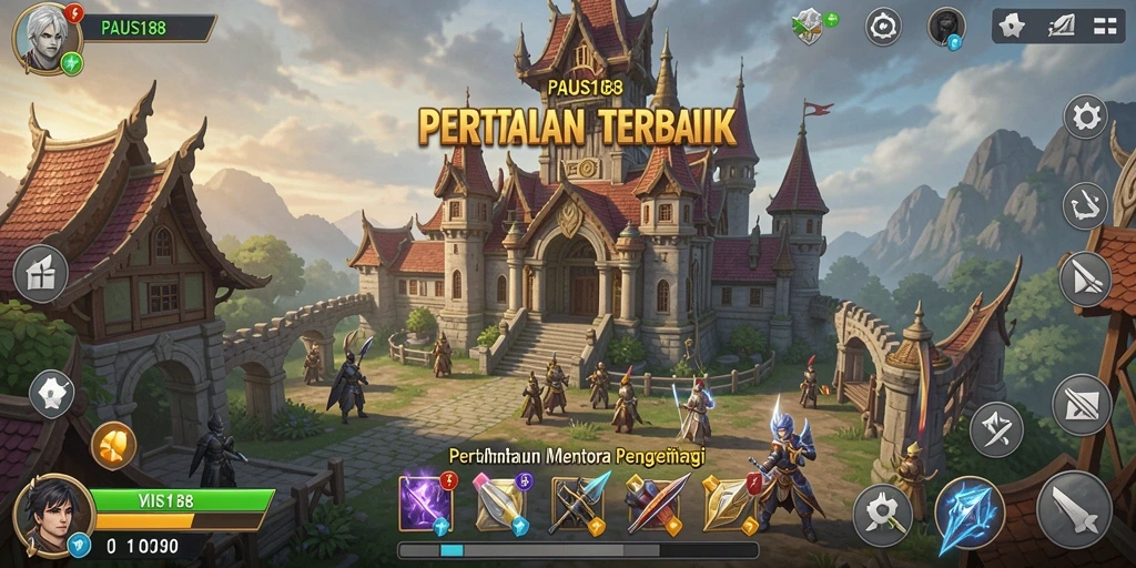 Tampilan gameplay strategis dari PAUS188 yang menawan.