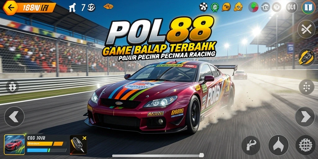 Tampilan gameplay Racing yang mendebarkan dan penuh adrenalin.