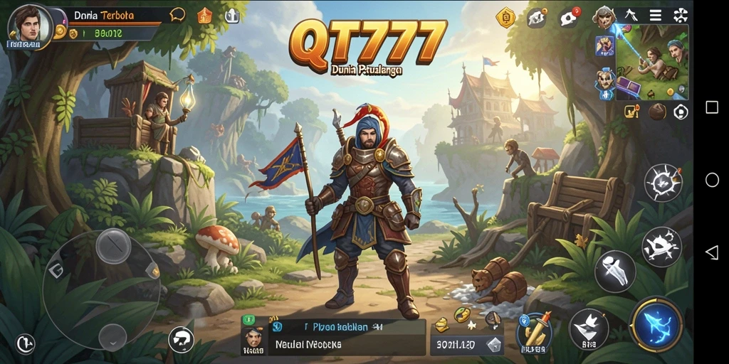 Tampilan gameplay QT777 yang menakjubkan dalam dunia terbuka.