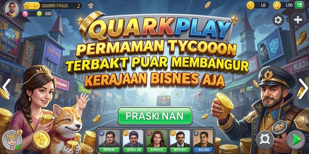Tampilan gameplay QUARKPLAY yang menarik dan menantang.