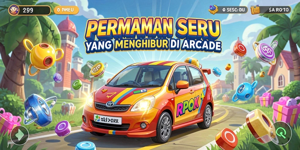 Tampilan gameplay RPOK yang penuh warna dan menghibur.