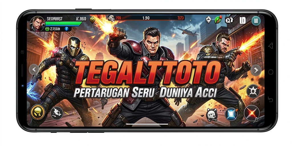 Screenshot utama TEGALTOTO menampilkan aksi seru dalam pertempuran.