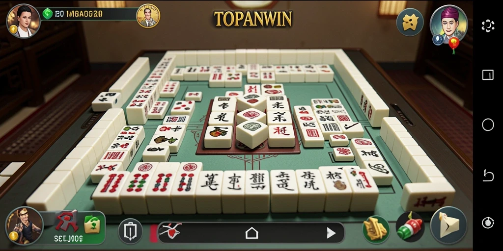 Screenshot gameplay TOPANWIN menampilkan tantangan Mahjong yang menarik.