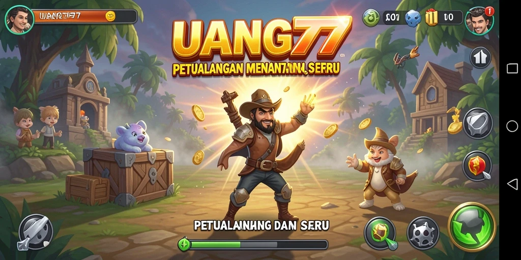 Screenshot dari gameplay <strong>UANG77</strong> yang penuh petualangan dan aksi.
