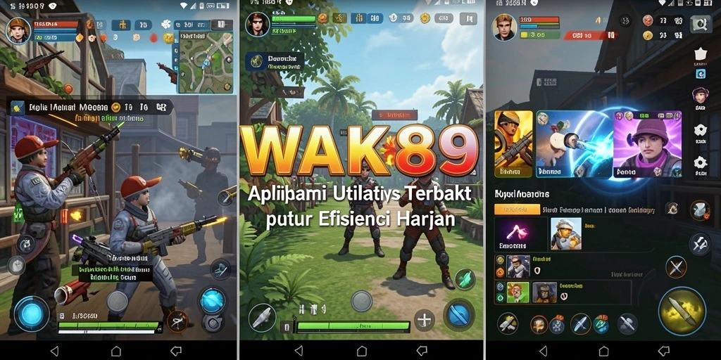 Screenshot WAK89 menunjukkan antarmuka pengguna yang sederhana dan fungsional.